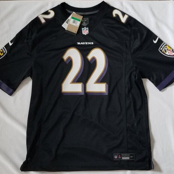 Nike Men's Derrick Henry Black Baltimore Ravens Alternate Game Jersey, X- Large - Picture 5 of 11
